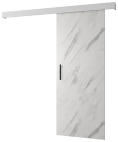 Uși culisante 90 cm Sharlene I (mramor + alb mat + negru). 1043588