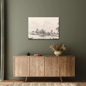 Tablou - Vintage peisaj desen peisaj (70x50 cm)