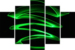 Tablou - valuri neon (150x105 cm)