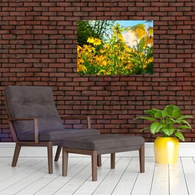 Tablou - Flori galbene (70x50 cm)