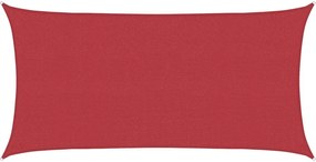 vidaXL Pânză parasolar, roșu, 2x3,5 m, HDPE, 160 g/m²