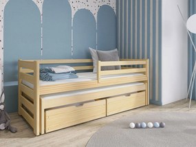 Pat pentru copii 80 cm Palkana (pin) (cu somieră) (cu sp. depozitare). 1103321