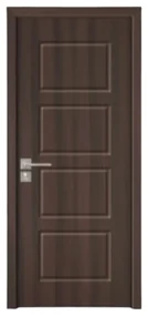 Usa Interior din MDF Novo Doors ND82, Cadru din Lemn Masiv, KIT COMPLET, Toc , Manere si balamale incluse (Culoare: Gri deschis, Dimensiune: 80 cm,