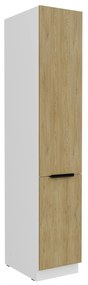 Dulap bucătărie pentru alimente Carminia 40 DK-210 2F (stejar cremona + alb). 1128083
