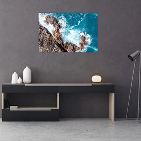 Tablou cu stânci și mare (90x60 cm)