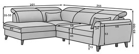Coltar extensibil Noble pe stanga Loco 4