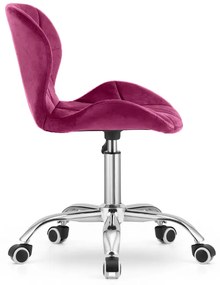 Scaun de birou bordeaux AVOLA VELVET