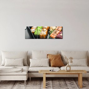 Tablou - Sushi (cu ceas) (90x30 cm)