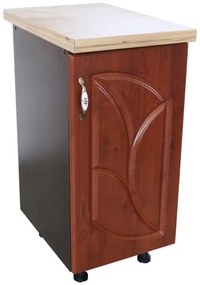 Corp inferior cu 1 Usa Dreapta Zebra, Wenge/MDF Cedru Frunza, blat Artar 40 x 85 x 60