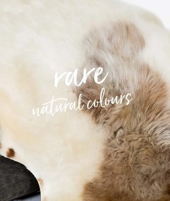 Fotoliu puf din blana Long Wool Karakul Natural Bean Bag XL