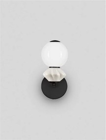 Aplica LED decorativa ceramica gri, alb, PALLINA