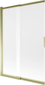 Mexen Fox paravan de cadă cu 2 canaturi culisant 120 x 150 cm, mat, auriu - 891-120-002-50-30