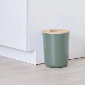 Coș de gunoi iDesign Eco Vanity, verde