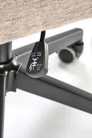 Scaun de birou Adriano stofa bej H110 cm