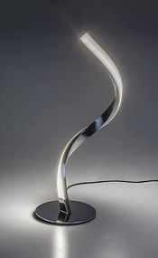 Veioza LED / Lampa de masa decorativa, Azula crom