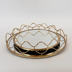 SET 2x tavă decorativă d. 39/30,5 cm