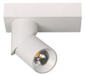 Spot LED aplicat directionabil design modern Santos Round alb ZZ AZ3508