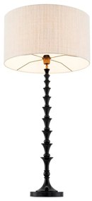 Veioza, Lampa de masa design LUX, Lemn, Tesatura, Arabella
