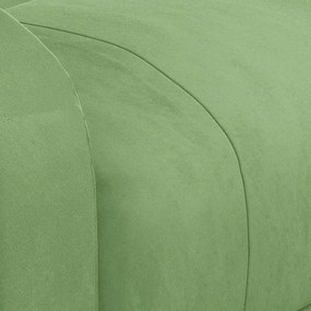 Fotoliu rabatabil electric, verde deschis, catifea