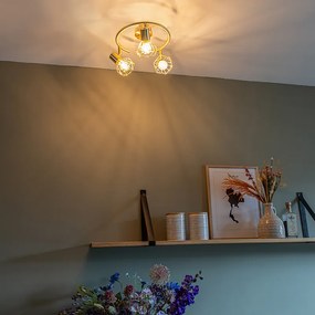 Spot inteligent din alamă rotativ și rabatabil, incl. 3 Wifi P45 - Mosh