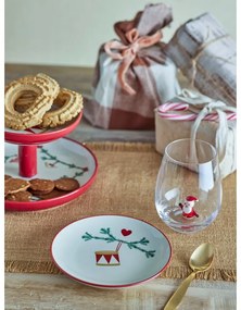 Farfurii crem 2 buc. pentru desert din gresie ø 16 cm cu model de Crăciun Yule – Bloomingville