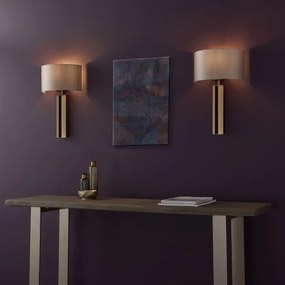 Lampă de perete Endon 95452, 1xE27/10W/230V, bej/auriu