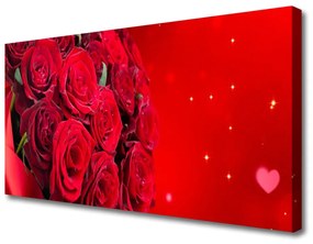 Tablou pe panza canvas Trandafiri Floral Red