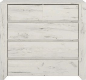 Comoda ANGEL TIP 43, alb, PAL melaminat, 84x40x77 cm