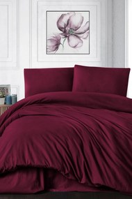 Lenjerie de pat de lux din flanelă Solid albastru 220x200 cm