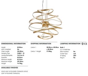 Candelabru LED design contemporan CALLIGRAPHY large
