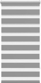 vidaXL Jaluzea Zebră 60,9x120 cm Lățime material 56,7 cm gri