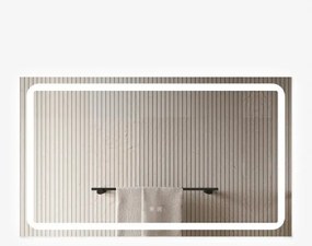 Oglindă Baie LED și Dezaburire Elit's Premium cu Senzor Touch, Lumina Rece, Caldă și Neutră, 120x70cm
