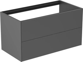 Dulap baza suspendat Ideal Standard Atelier Conca antracit mat 2 sertare 100 cm