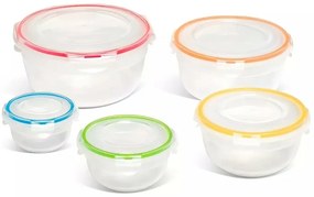 LOCKnLOCK Set de recipiente pentru alimente Lockrotunde, 5 buc.