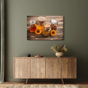 Tablou - Natura morta cu borcane de miere (90x60 cm)