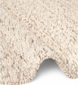 Covor bej/în culoare naturală țesut manual rotund din lână ø 160 cm Lyon Beans – Elle Decoration