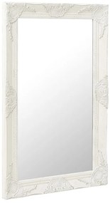 Oglinda de perete in stil baroc, alb, 50 x 80 cm 1, Alb, 50 x 80 cm
