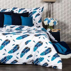 Lenjerie de pat 4Home Feathers din bumbac, 160 x 200 cm, 70 x 80 cm, 160 x 200 cm, 70 x 80 cm