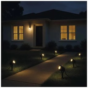 SET 4x lampă LED RGBIC dimabilă de exterior LED/7W/230V 3000-6500K IP65 Wi-Fi Tuya
