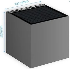 Viking - Aplică solară de perete reglabilă LED/1W/3,7V IP54 4000K 2000 mAh