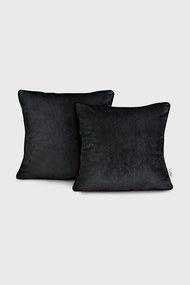 2PACK Față de pernă Velvet negru 45x45 cm