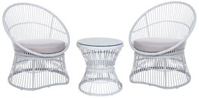 Set mobilier balcon Mesza (alb). 1081379