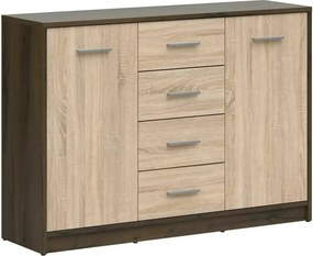 Comoda NEPO PLUS, stejar nobil/stejar sonoma, PAL laminat, 119x34x84 c