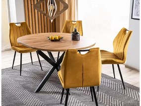 Masa extensibila de dining GASTON 100(135)X100 cm, decor stejar artisan