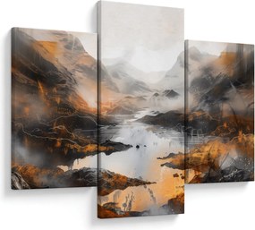 Tablou - Pictura peisajelor montane (90x60 cm)