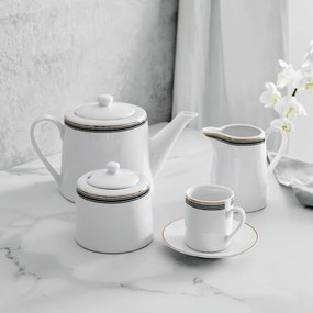 Zaharnita cu capac portelan 300ml, Art Deco