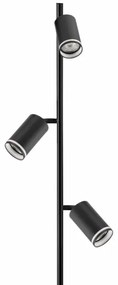 Lampadar PARIS 3xGU10/12W/230V negru