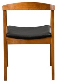 Scaun de sufragerie Albero Black and Walnut