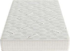 Saltea cu Spuma Memorie SilverCare, Grosime 24 cm, Husă cu Ioni de Argint, cu Mânere, Fermitate Medie - 200x200