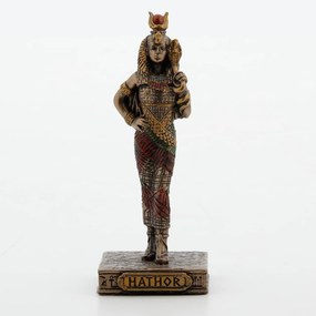 Mini statueta mitologica zeita egipteana Hathor 9 cm